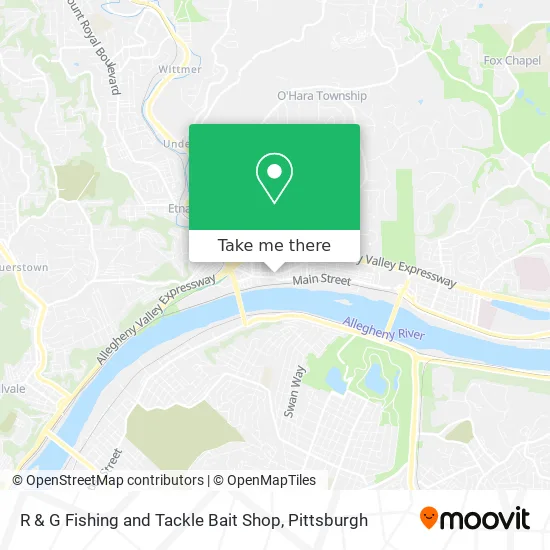 R & G Fishing and Tackle Bait Shop map