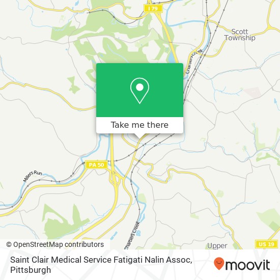 Saint Clair Medical Service Fatigati Nalin Assoc map
