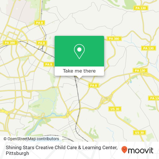 Shining Stars Creative Child Care & Learning Center map