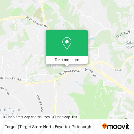 Mapa de Target (Target Store North-Fayette)