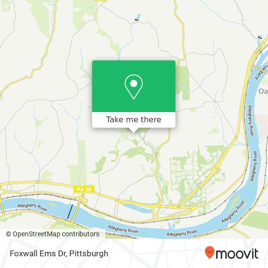 Foxwall Ems Dr map