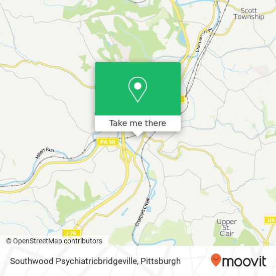 Southwood Psychiatricbridgeville map