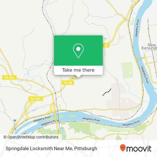 Springdale Locksmith Near Me map