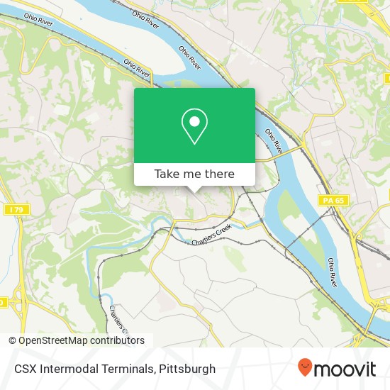 CSX Intermodal Terminals map