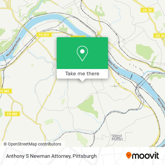 Anthony S Newman Attorney map