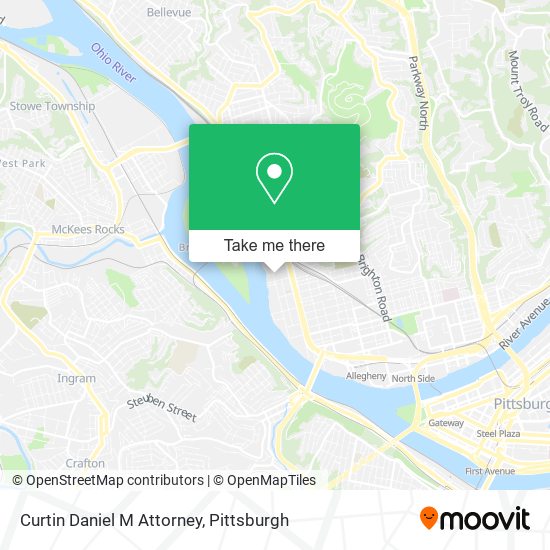 Curtin Daniel M Attorney map