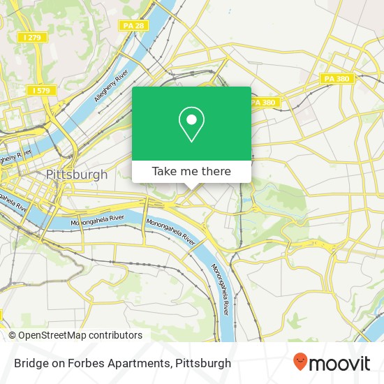 Bridge on Forbes Apartments map