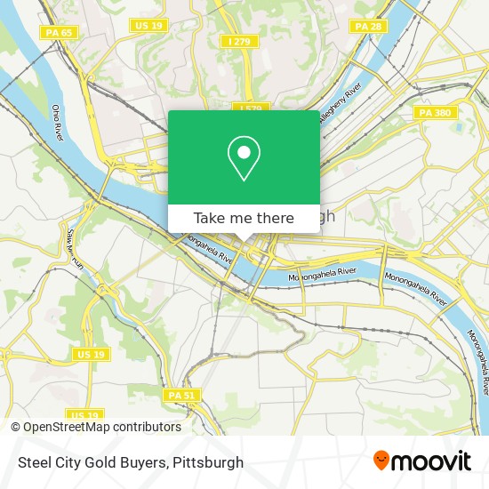 Steel City Gold Buyers map