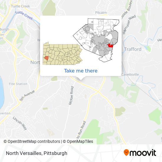 North Versailles map