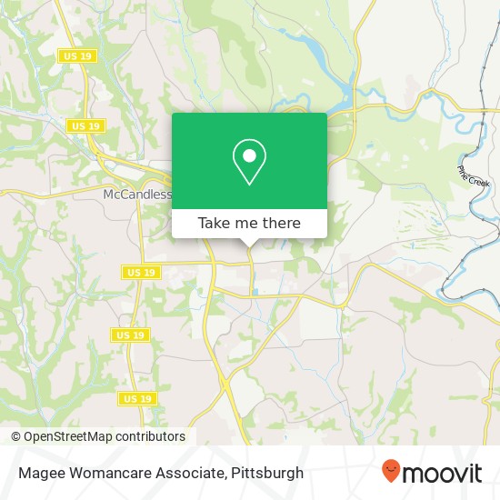 Magee Womancare Associate map