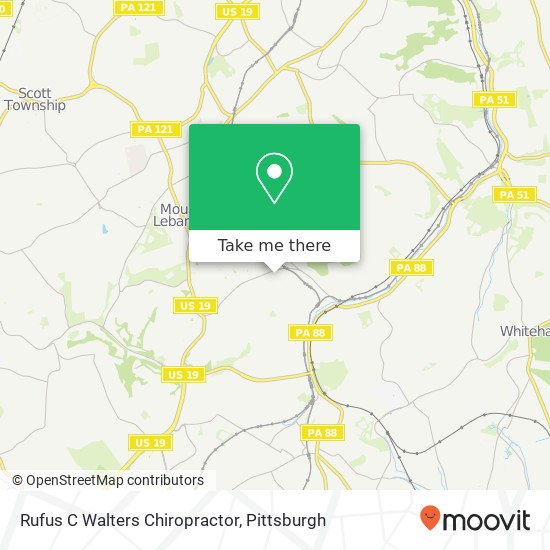 Mapa de Rufus C Walters Chiropractor