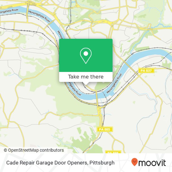 Mapa de Cade Repair Garage Door Openers