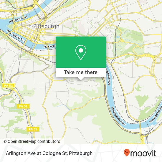 Arlington Ave at Cologne St map