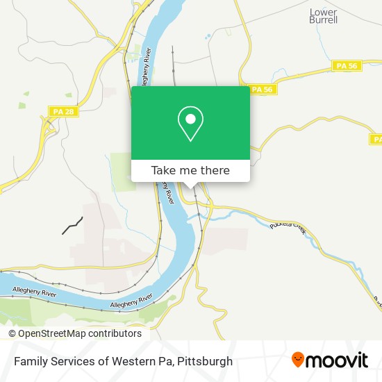 Family Services of Western Pa map