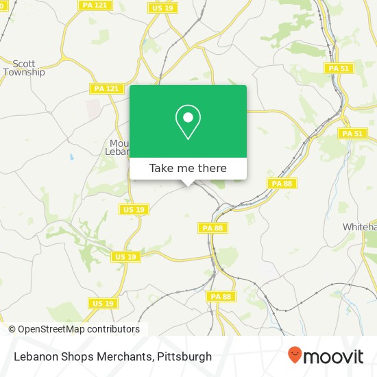 Lebanon Shops Merchants map