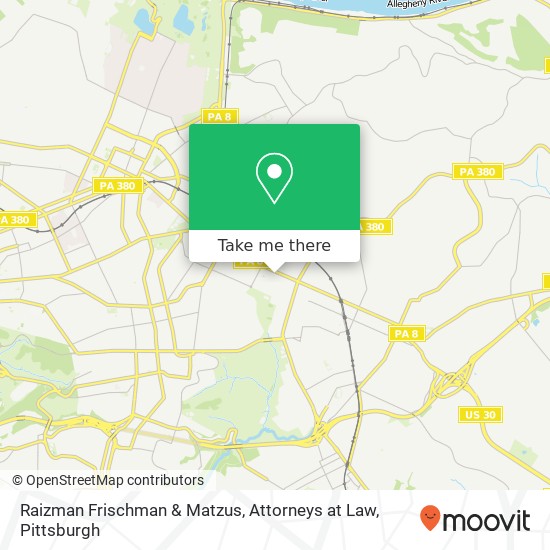 Mapa de Raizman Frischman & Matzus, Attorneys at Law