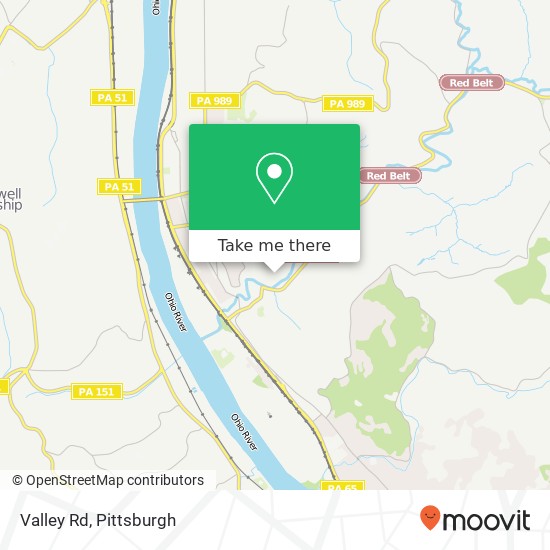 Mapa de Valley Rd