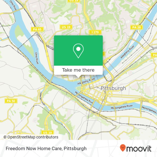 Freedom Now Home Care map