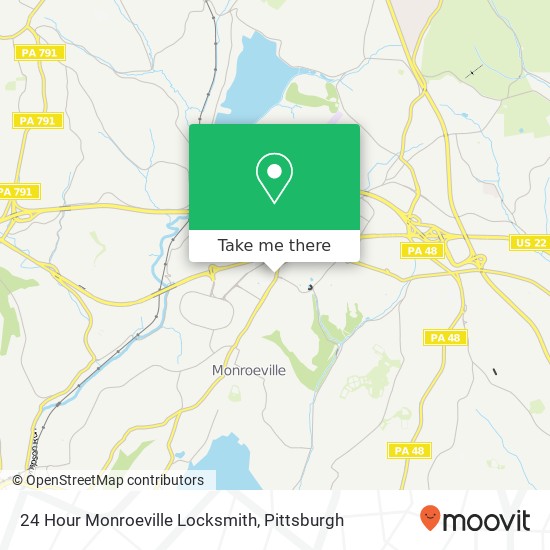 Mapa de 24 Hour Monroeville Locksmith