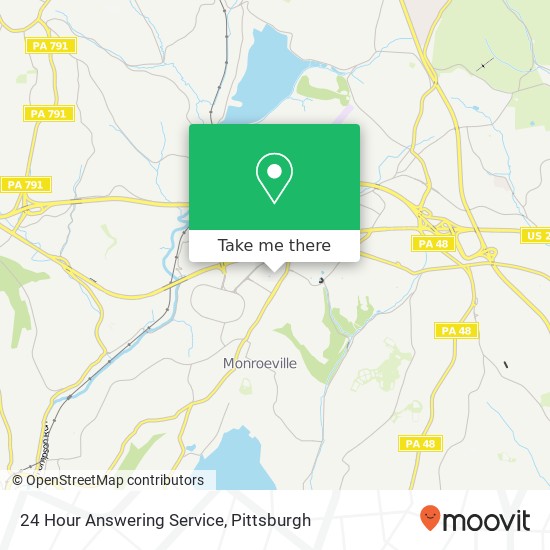 24 Hour Answering Service map