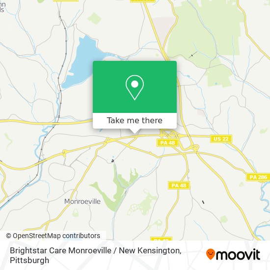Mapa de Brightstar Care Monroeville / New Kensington