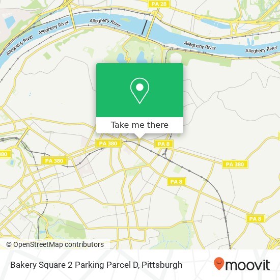 Mapa de Bakery Square 2 Parking Parcel D