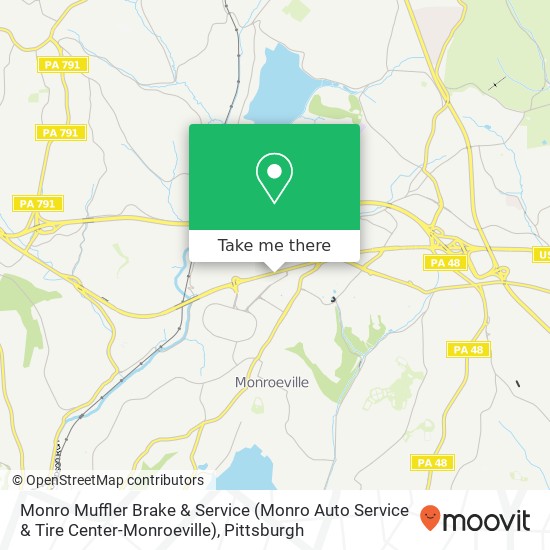 Mapa de Monro Muffler Brake & Service (Monro Auto Service & Tire Center-Monroeville)