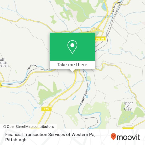 Mapa de Financial Transaction Services of Western Pa