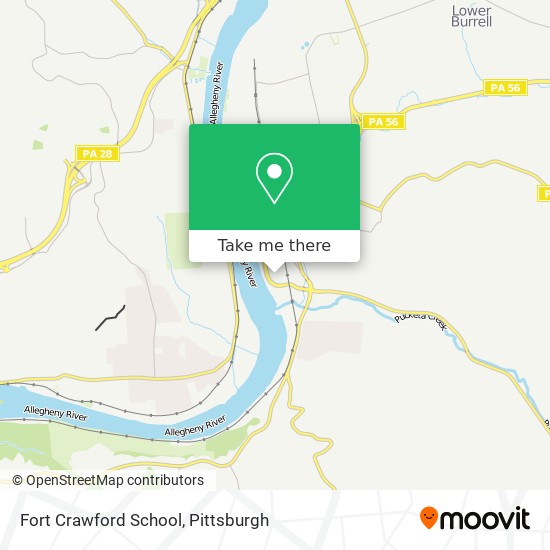 Mapa de Fort Crawford School