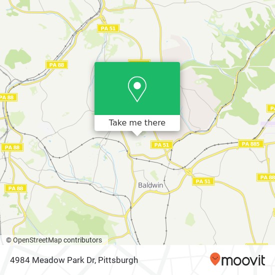 Mapa de 4984 Meadow Park Dr