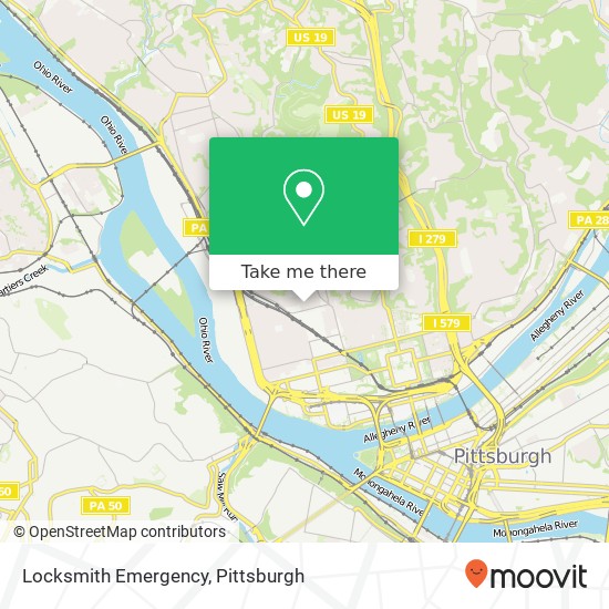 Locksmith Emergency map