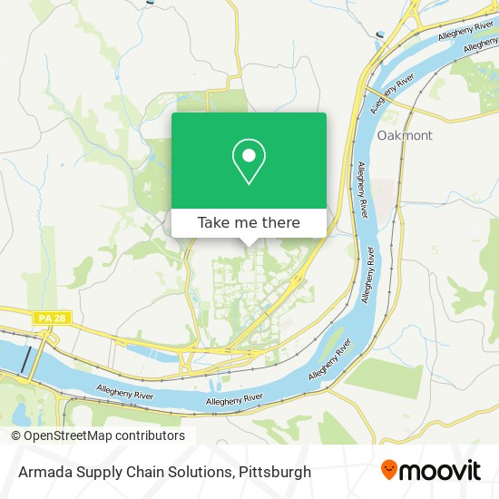 Armada Supply Chain Solutions map