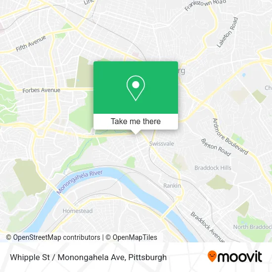 Mapa de Whipple St / Monongahela Ave