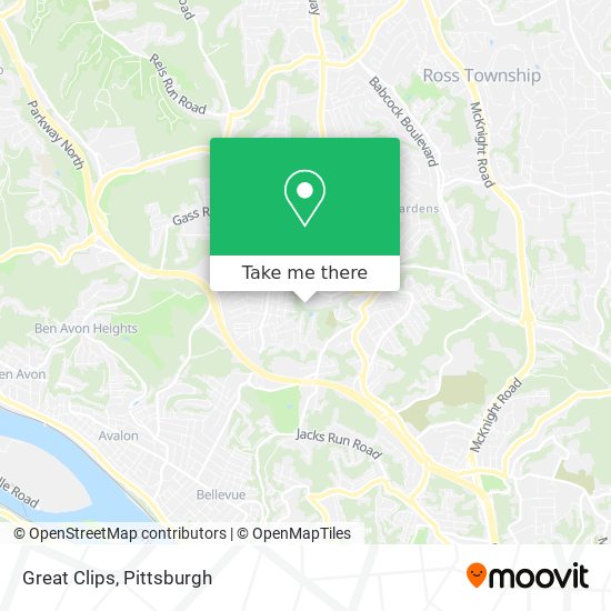 Great Clips map