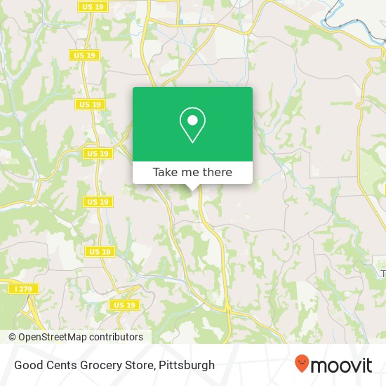 Mapa de Good Cents Grocery Store