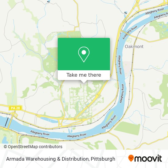 Armada Warehousing & Distribution map
