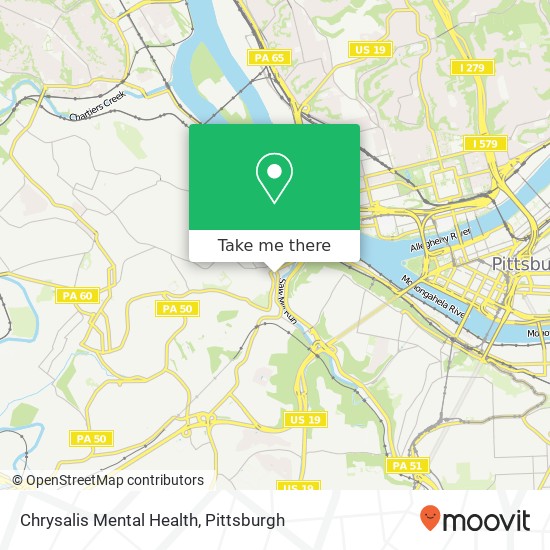 Mapa de Chrysalis Mental Health