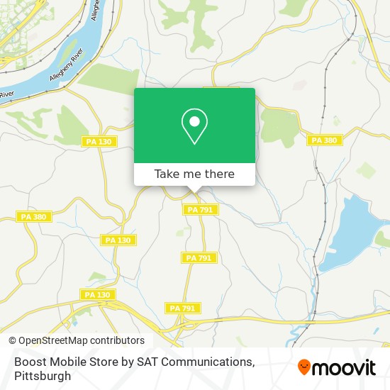 Mapa de Boost Mobile Store by SAT Communications