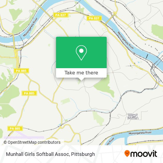 Munhall Girls Softball Assoc map