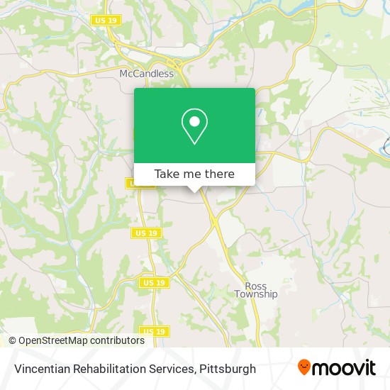 Vincentian Rehabilitation Services map