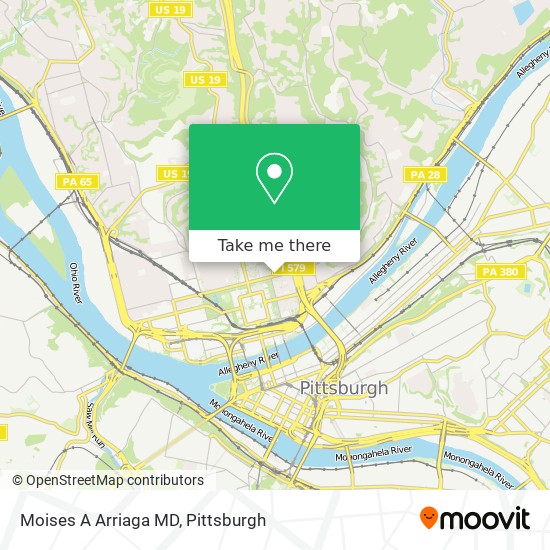 Moises A Arriaga MD map