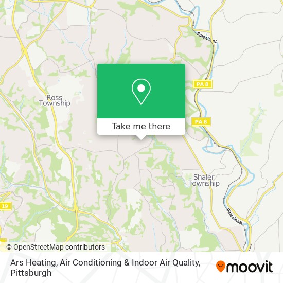 Ars Heating, Air Conditioning & Indoor Air Quality map