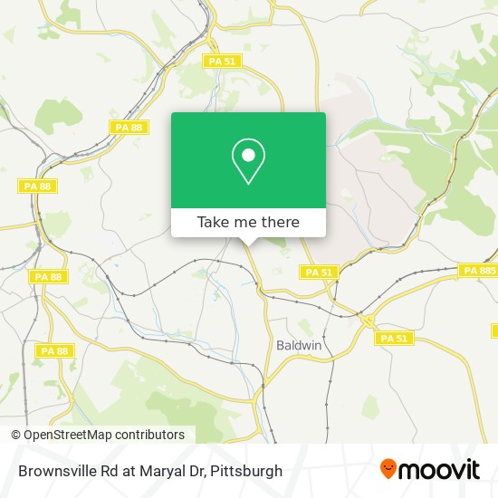 Mapa de Brownsville Rd at Maryal Dr