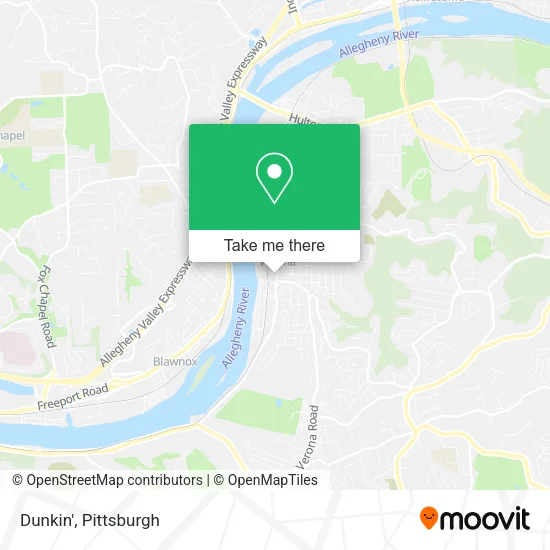 Dunkin' map
