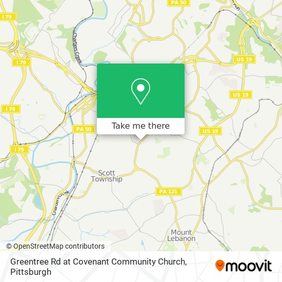 Greentree Rd at Covenant Community Church map