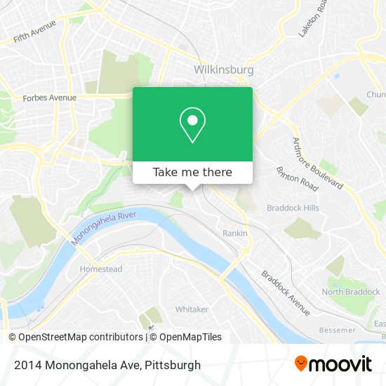 Mapa de 2014 Monongahela Ave