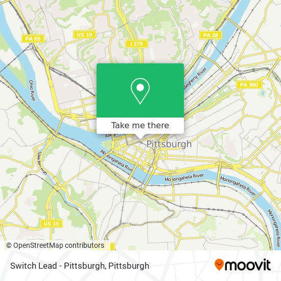 Switch Lead - Pittsburgh map