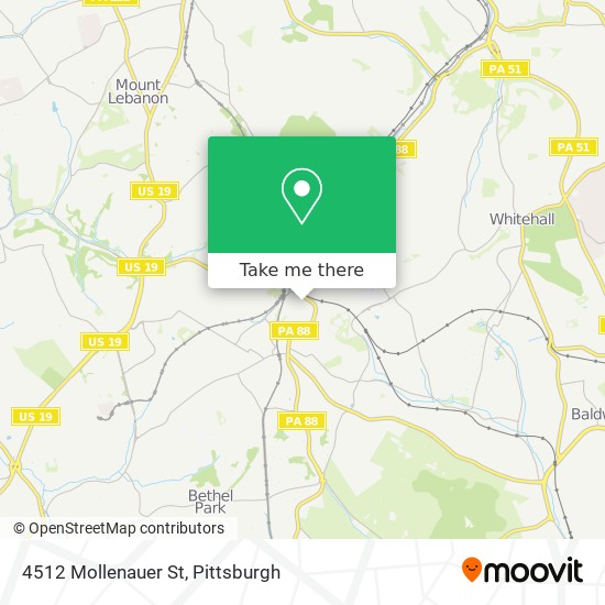Mapa de 4512 Mollenauer St