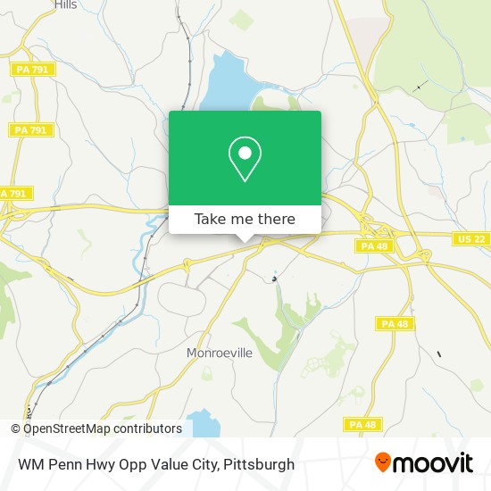 WM Penn Hwy Opp Value City map