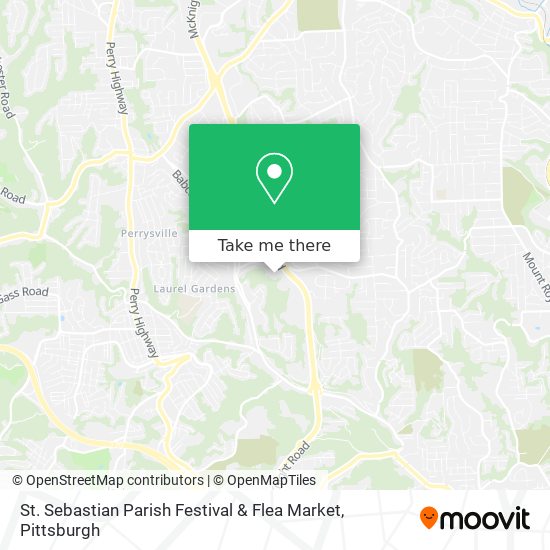 Mapa de St. Sebastian Parish Festival & Flea Market